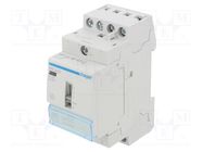 Contactor: 4-pole installation; 25A; 230VAC; NO x4; -10÷50°C HAGER