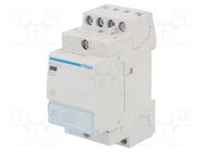 Contactor: 4-pole installation; 25A; 230VAC; NC + NO x3; -10÷50°C 