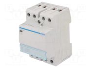Contactor: 4-pole installation; 40A; 230VAC; NO x4; ESC; -10÷50°C HAGER