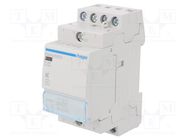 Contactor: 4-pole installation; 25A; 24VAC; NO x4; -10÷50°C HAGER