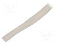Insulating tube; silicone; natural; Øint: 10mm; Wall thick: 0.7mm SYNFLEX