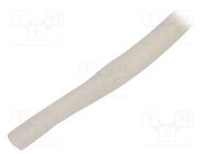 Insulating tube; silicone; natural; Øint: 10mm; Wall thick: 0.7mm 