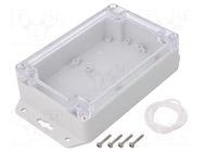 Enclosure: multipurpose; X: 100mm; Y: 150mm; Z: 45mm; ZP; ABS; gasket KRADEX