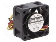 Fan: DC; axial; 24VDC; 40x40x20mm; 19.8m3/h; 40dBA; ball; 12400rpm SANYO DENKI