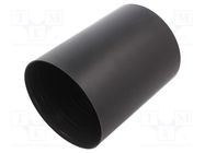 Heat shrink cap; glued; 100mm; black; crosslinked polyolefin POX HELLERMANNTYTON