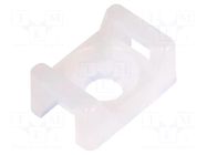 Holder; screw; polyamide; UL94V-2; natural; Tie width: 2.5÷4.8mm PANDUIT