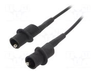 Test lead; 10A; both sides,crocodile clip; Urated: 1kV; Len: 0.91m POMONA