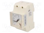 Ammeter; for DIN rail mounting; I AC: 0÷6A; True RMS; Class: 1.5 LUMEL