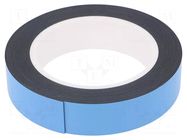 Tape: fixing; W: 25mm; L: 5m; Thk: 0.8mm; two-sided adhesive; acrylic IPT