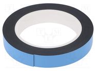 Tape: fixing; W: 19mm; L: 5m; Thk: 0.8mm; two-sided adhesive; acrylic 