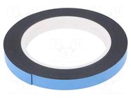 Tape: fixing; W: 12mm; L: 5m; Thk: 0.8mm; two-sided adhesive; acrylic IPT