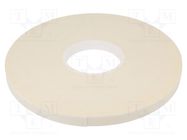 Tape: fixing; W: 15mm; L: 33m; Thk: 1mm; two-sided adhesive; white 