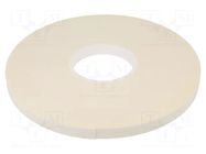 Tape: fixing; W: 15mm; L: 33m; Thk: 1mm; two-sided adhesive; white IPT