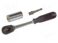 Rattle; Gripper nut driver; C10; blister; 3pcs. WIHA