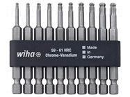 Kit: screwdriver bits; spherical,Torx®; Holder: E6,3mm; hardened WIHA