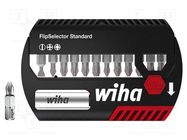 Kit: screwdriver bits; Phillips,Pozidriv®,slot; 25mm; 13pcs. WIHA