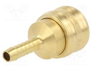 Quick connection coupling; 0÷35bar; brass; L: 55mm; 1000l/min PNEUMAT