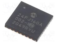 IC: PIC microcontroller; 16kB; 32MHz; 2÷3.6VDC; SMD; QFN28; PIC24 MICROCHIP TECHNOLOGY