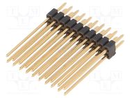 Pin header; pin strips; male; PIN: 20; straight; 1.27mm; THT; 2x10 FISCHER ELEKTRONIK