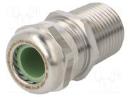 Cable gland; with long thread; NPT1/2"; IP68; stainless steel HUMMEL