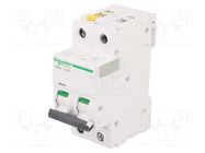 Circuit breaker; 400VAC; Inom: 20A; Poles: 2; Charact: D; 6kA; IP20 SCHNEIDER ELECTRIC