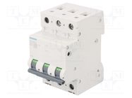 Circuit breaker; 230/400VAC; Inom: 25A; Poles: 3; Charact: B; 10kA SIEMENS