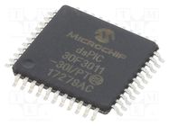 IC: dsPIC microcontroller; 24kB; 1kBEEPROM,1kBSRAM; TQFP44; DSPIC MICROCHIP TECHNOLOGY
