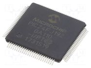 IC: PIC microcontroller; 192kB; 32MHz; SMD; TQFP100; PIC24; in-tray MICROCHIP TECHNOLOGY