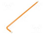 Wrench; hex key,spherical; HEX 3mm; Overall len: 128mm WIHA