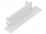 Cap for LED profiles; grey; 2pcs; ABS; FLAT8 TOPMET