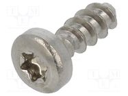 Screw; 3x8; Head: cheese head; Torx®; TX10; A2 stainless steel BOSSARD