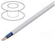 Wire; YDY; 2x1mm2; round; wire; Cu; PVC; white; 450V,750V; 100m ELEKTROKABEL