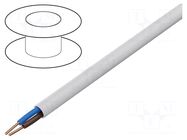 Wire; BiTprotect,YTDY; 2x0.5mm; round; wire; Cu; PVC; white; CPR: Eca BITNER