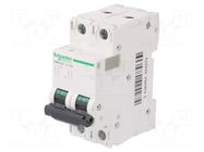 Circuit breaker; 500VDC; Inom: 10A; Poles: 2; Charact: C; 20kA; IP20 SCHNEIDER ELECTRIC