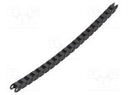 Cable chain; E03; Bend.rad: 18mm; L: 1000mm; Int.height: 5mm IGUS