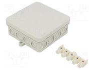 Enclosure: junction box; X: 100mm; Y: 100mm; Z: 40mm; polyetylene OBO BETTERMANN