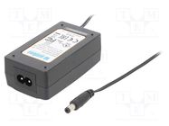 Power supply: switched-mode; 15VDC; 1.5A; Out: 5,5/2,1; 22.5W; 86% AIMTEC