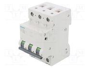 Circuit breaker; 230/400VAC; Inom: 25A; Poles: 3; Charact: C; 10kA SIEMENS