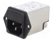 Connector: AC supply; socket; male; 6A; 250VAC; C14 (E); 5200 SCHURTER