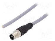 Cable: for sensors/automation; M12; PIN: 5; straight; 5m; plug; IP67 KÜBLER