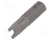 Screwdriver bit; spanner; SP10; Overall len: 25mm; STANDARD WIHA