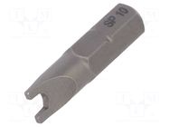 Screwdriver bit; spanner; SP10; 1/4"; Overall len: 25mm; STANDARD WIHA