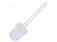 LED; 7.8mm; yellow; 12000÷14400mcd; 30°; Front: convex; 2.1÷2.6VDC OPTOSUPPLY