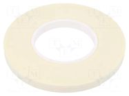 Tape: fixing; W: 12mm; L: 11m; Thk: 1mm; two-sided adhesive; white IPT