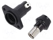 Fuse holder; 10x38mm; 30A; 600VAC; 571; on panel; black; UL94V-0 LITTELFUSE