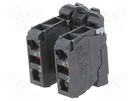 Contact block; 22mm; Harmony XB5; -25÷70°C; IP20; Contacts: NC x2 SCHNEIDER ELECTRIC