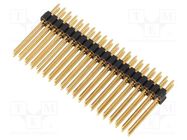 Pin header; pin strips; male; PIN: 40; straight; 1.27mm; THT; 2x20 FISCHER ELEKTRONIK