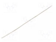Insulating tube; silicone; white; Øint: 0.3mm; Wall thick: 0.2mm SYNFLEX