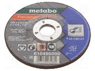 Grinding wheel; Ø: 125mm; Øhole: 22.2mm; Disc thick: 6mm; steel METABO