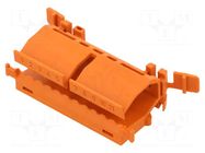 Mounting adapter; orange; 222; TS35 WAGO